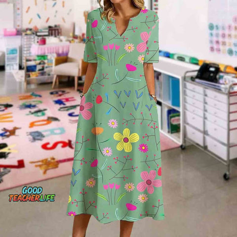 Floral Meadow Bloom Dress