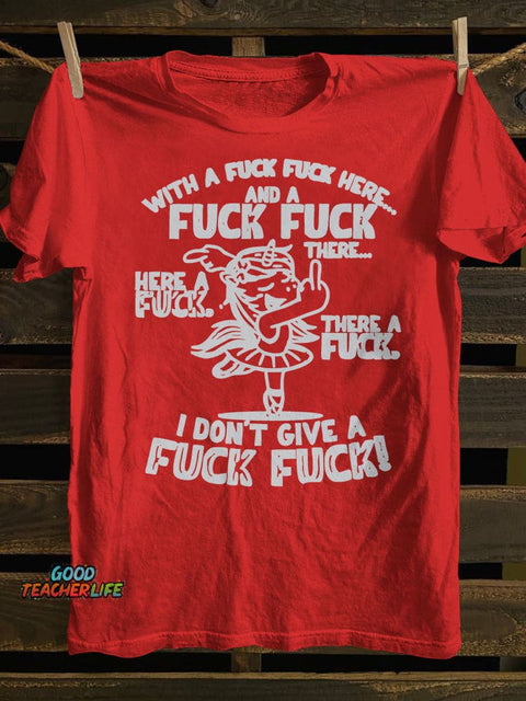 With A Fk Fk Here T-shirt