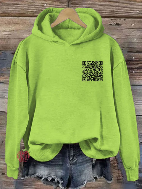 F**k Off QR Code Hoodie