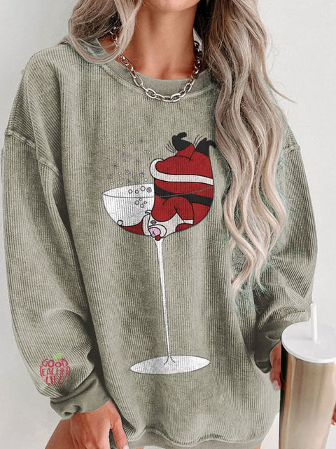 Women's Christmas Reindeer Merry Christmas Casual Print Sweatshirt