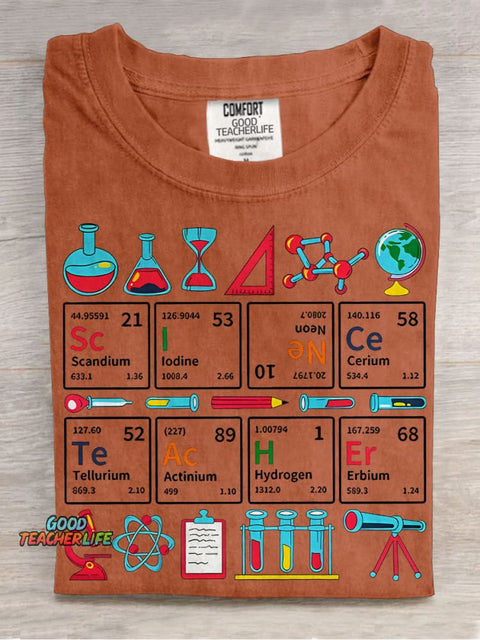 Teaching Science Science Teacher Casual Print T-shirt