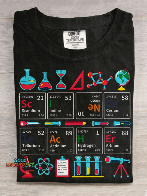Teaching Science Science Teacher Casual Print T-shirt