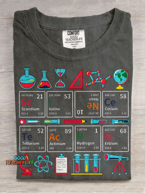 Teaching Science Science Teacher Casual Print T-shirt