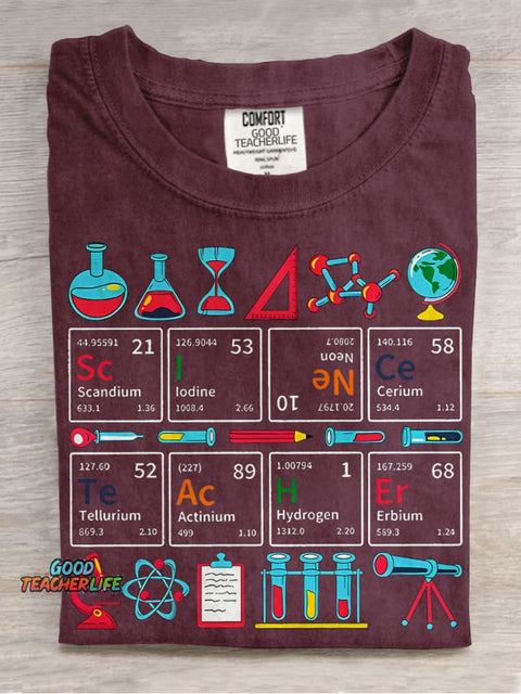 Teaching Science Science Teacher Casual Print T-shirt