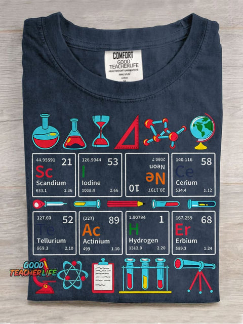 Teaching Science Science Teacher Casual Print T-shirt