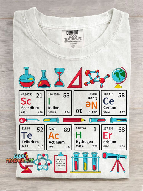 Teaching Science Science Teacher Casual Print T-shirt