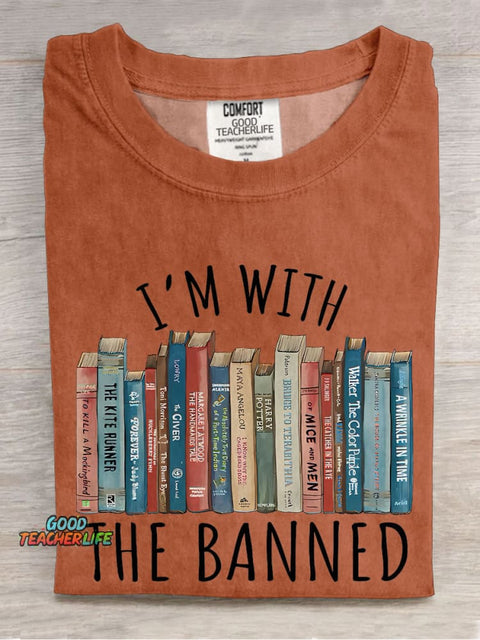 I'm With The Banned Casual Print T-shirt