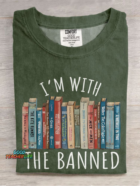 I'm With The Banned Casual Print T-shirt