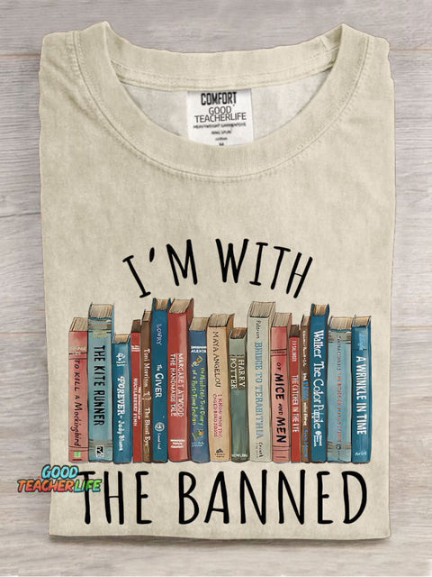 I'm With The Banned Casual Print T-shirt