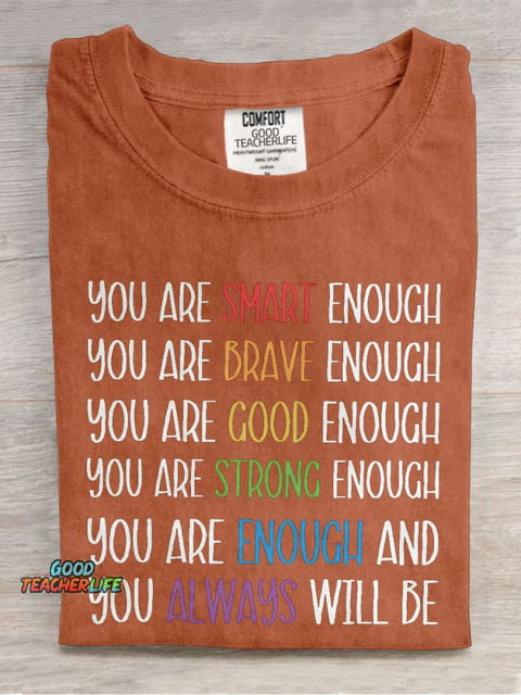 Test Day You Are Smart Enough Teacher Casual Print T-shirt