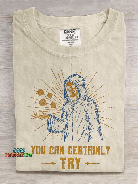 You Can Certainly Try Casual Print T-shirt