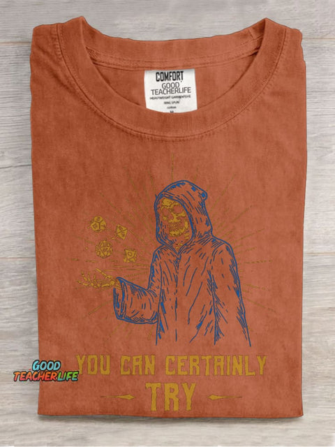 You Can Certainly Try Casual Print T-shirt