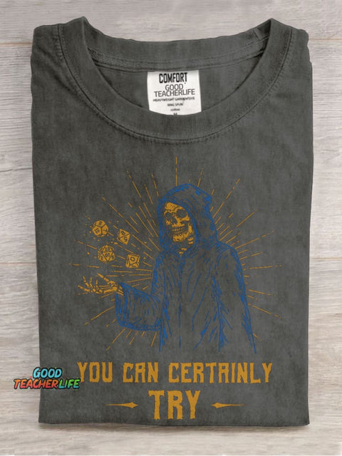 You Can Certainly Try Casual Print T-shirt