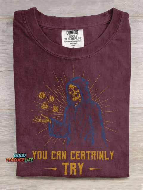 You Can Certainly Try Casual Print T-shirt
