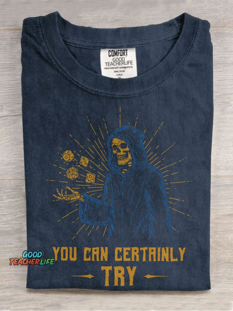 You Can Certainly Try Casual Print T-shirt
