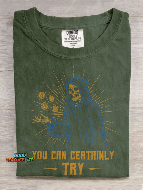 You Can Certainly Try Casual Print T-shirt