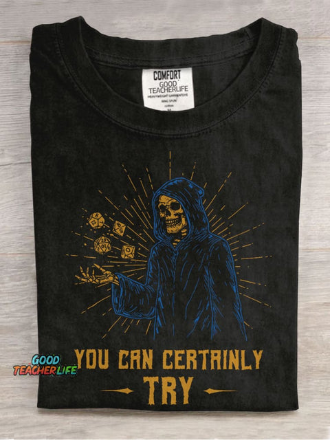 You Can Certainly Try Casual Print T-shirt