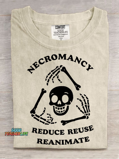 Reduce, Reuse, Reanimate Casual Print T-shirt