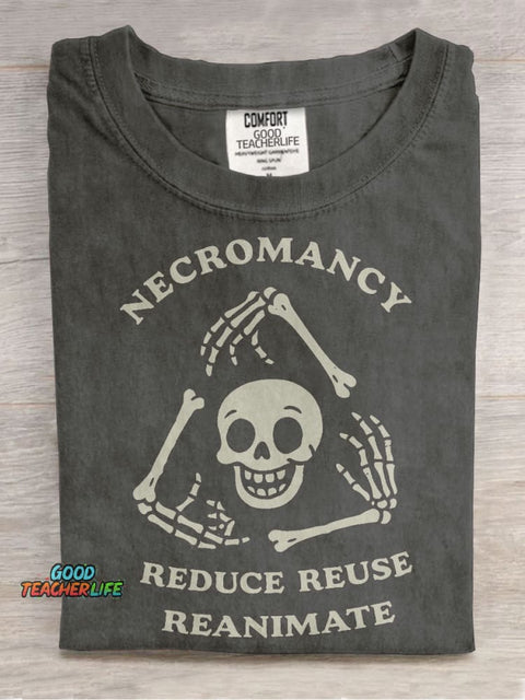 Reduce, Reuse, Reanimate Casual Print T-shirt