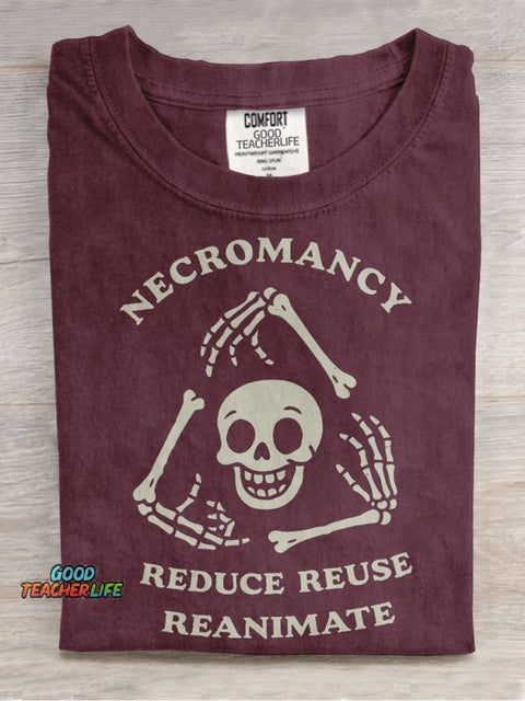 Reduce, Reuse, Reanimate Casual Print T-shirt