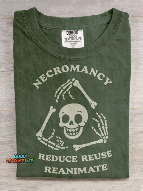 Reduce, Reuse, Reanimate Casual Print T-shirt
