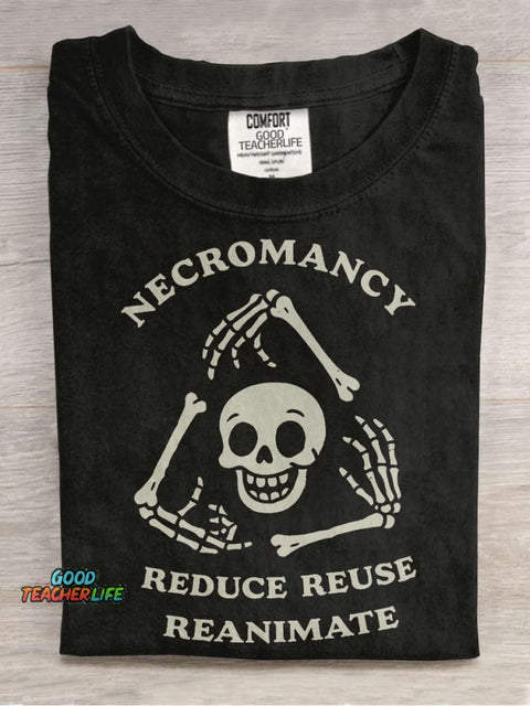 Reduce, Reuse, Reanimate Casual Print T-shirt