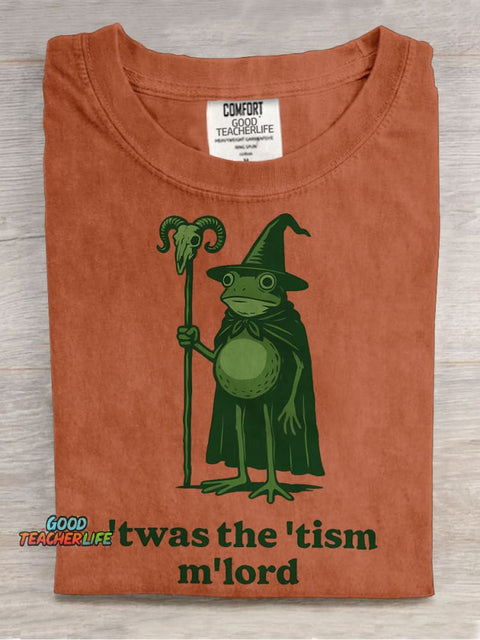 Twas The Tism M'Lord Casual Print T-shirt
