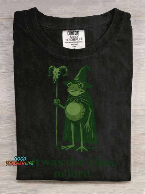 Twas The Tism M'Lord Casual Print T-shirt
