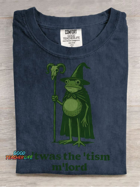 Twas The Tism M'Lord Casual Print T-shirt