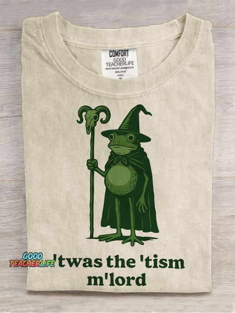 Twas The Tism M'Lord Casual Print T-shirt