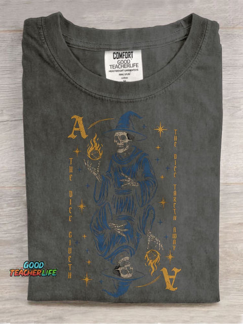 The Dice Giveth, The Dice Taketh Away Ace Casual Print T-shirt