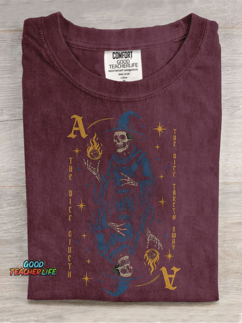 The Dice Giveth, The Dice Taketh Away Ace Casual Print T-shirt