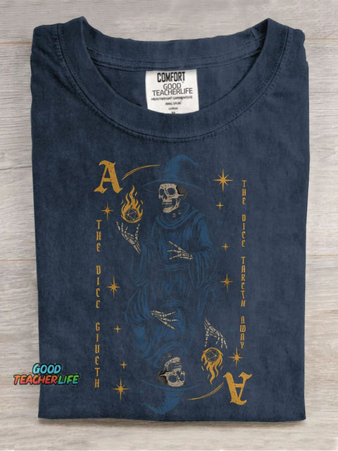 The Dice Giveth, The Dice Taketh Away Ace Casual Print T-shirt