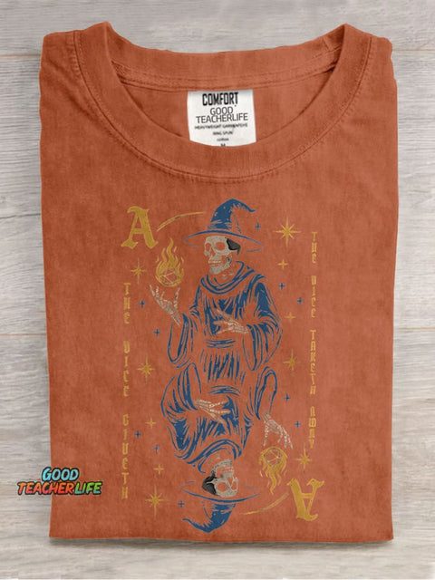 The Dice Giveth, The Dice Taketh Away Ace Casual Print T-shirt