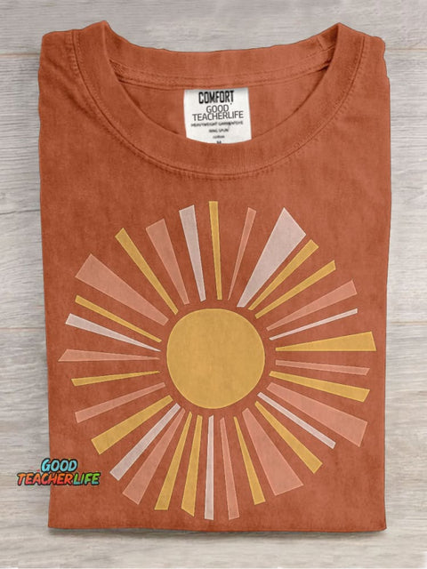 Sunshine Casual Print T-shirt