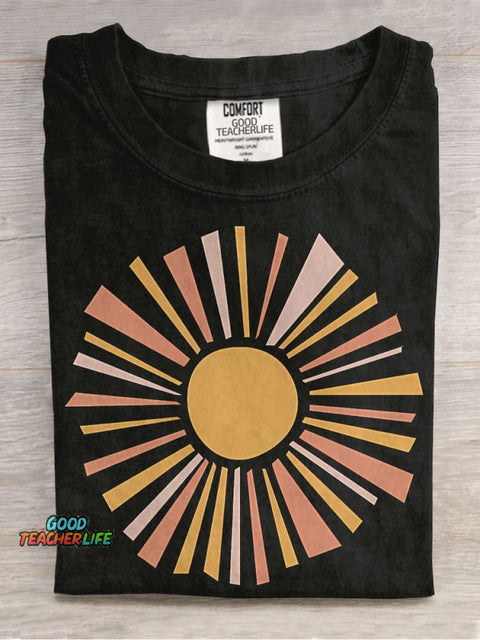 Sunshine Casual Print T-shirt