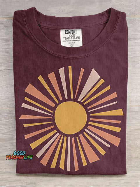 Sunshine Casual Print T-shirt