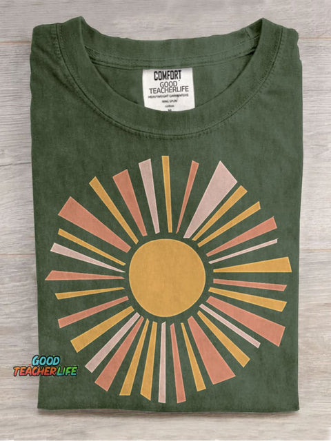 Sunshine Casual Print T-shirt