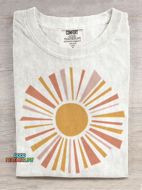 Sunshine Casual Print T-shirt