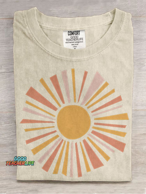 Sunshine Casual Print T-shirt