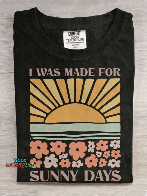 Sunny Days Ahead Casual Print T-shirt