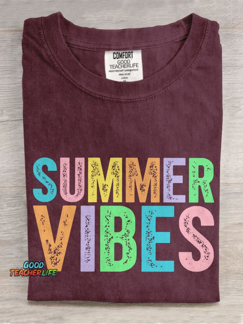 Summer Vibes Casual Print T-shirt