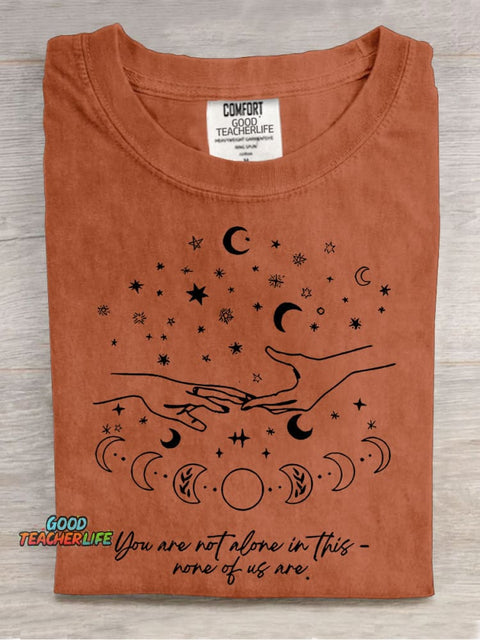 Astarion Quote You're Not Alone In This Teacher Casual Print T-shirt
