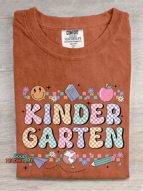 Kindergarten Teacher Casual Print T-shirt