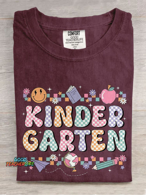 Kindergarten Teacher Casual Print T-shirt