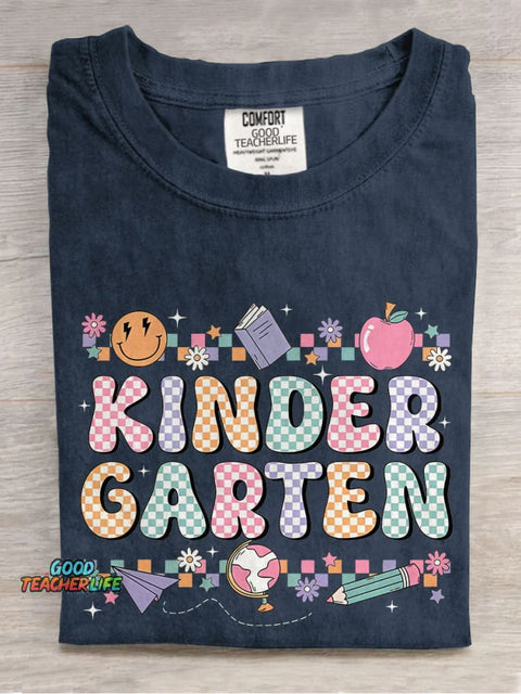 Kindergarten Teacher Casual Print T-shirt