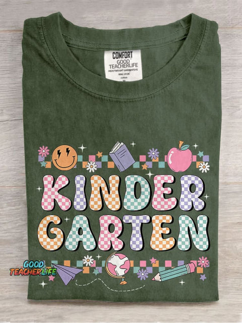 Kindergarten Teacher Casual Print T-shirt