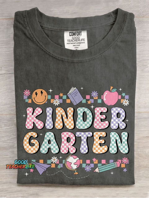 Kindergarten Teacher Casual Print T-shirt