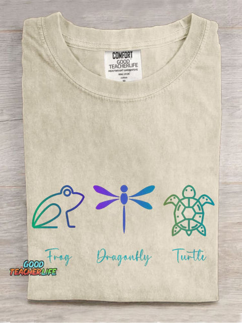 Dragonfly Casual Print T-shirt