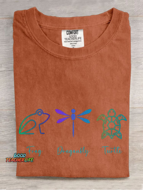 Dragonfly Casual Print T-shirt